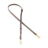 Leather Strap for Purse Replacement Handbags Straps Purse Straps for Handbags Gold Lobster Clasp Dark Grey Lychee view 1