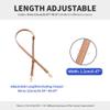 Leather Strap for Purse Replacement Handbags Straps Purse Straps for Handbags Silver Clasp Brown view 3