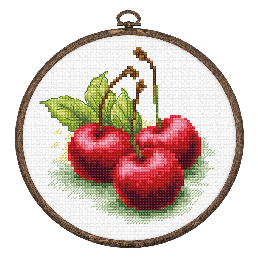 Luca-S Cherries Counted Cross-Stitch Kit