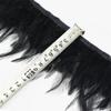 10M Rooster Feather Trims Feather Fringe 10-15 Cm Saddle Feather Ribbon Chicken Feather Trim for Dress 17 Gradual Blue 10 Yards view 3