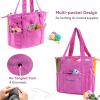 MYBAGZING Crochet Bag and Tote - Corduroy Yarn Bag - Yarn Holder for Crocheting - Crochet Storage Bag for Crochet Hooks, Crochet Accessories, Knitting Bag for Crochet Lovers, Mom Gift view 3