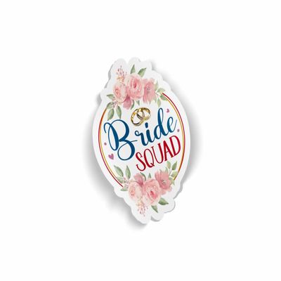 Bride Squad Waterproof Laminated Sticker