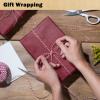 RUSPEPA Wine Red Kraft Wrapping Paper Roll, 17.5"x 393"(32.8'), Recyclable Wine Red Gift Wrap Paper for Christmas Gift Wrapping, Table Covering, DIY Crafting, Mother's Day Bouquet Flower, 80GSM view 4