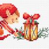 DUTCH STITCH BROTHERS Embroidery Kits - Counted Cross Stitch Set with 6 Inch Hoop. 14 Count Aida Fabric. Ideal Embroidery Kits for Beginners. Christmas Theme. DSB043A view 2