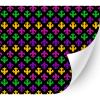 HTV4U Mardi Gras Patterned Adhesvie Vinyl (Mardi Gras Fleur De Lis, 13.5" x 12") - Car Sticker Decal Decoration, DIY Craft Projects, Scrapbooking view 1