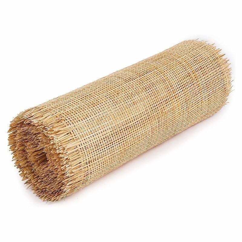 16" Width Rattan Cane Webbing, 33Feet Rattan roll Boho headboard, Cane Webbing Roll Natural, Cane Chair, Caning Material, Rattan for Caning Projects