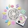 3D Spotted Line Circle Nesting Frame, Metal Cutting Die Circle Lace Die Cutting, DIY Craft Die Cutter Set Cutting Dies for Making Cards Scrapbook Albums Die-Cutting and Embossing view 3