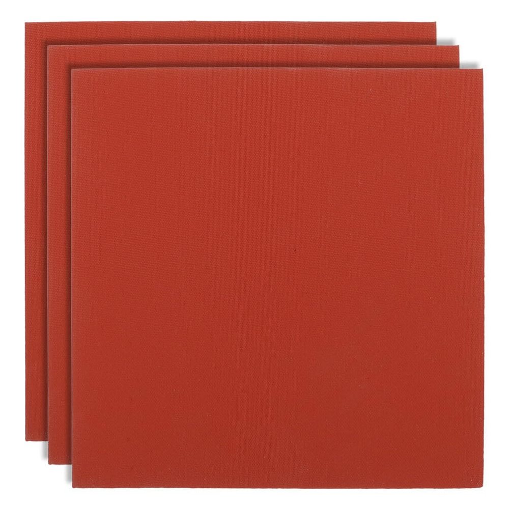 NUOBESTY 3pcs High Temp Insulation Rubber Heat Press Mat Foaming Pad for Even Pressure Distribution Absorption for Heat Transfer Projects