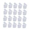 Anneome 50pcs Heart Shape Storage Boxes Transparent Pp Jewelry Organizer DIY Sealing Case Heart Shaped Mini Boxes for Counter view 1