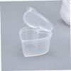 Anneome 50pcs Heart Shape Storage Boxes Transparent Pp Jewelry Organizer DIY Sealing Case Heart Shaped Mini Boxes for Counter view 2
