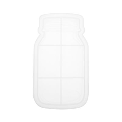 VILLCASE Mason Jar Shape Silicone Mold for Epoxy Resin Crafting DIY Candle Holder Tray Mold Flexible Reusable Resin Casting 6.18X3.54 Inch