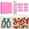 Keoker Mini Petal Clay Cutters - 6 Shapes Mini Flower Clay Cutter for Earrings Making, Polymer Clay Flower Molds, Clay Cutters for Polymer Clay Jewelry view 1
