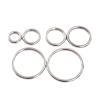 CHATROOM 20-100mm Heavy Duty Welded Round O-Rings Thickness 3 4 5 6 8 10mm Solid Ring Stainless Steel (Color : Silver, Size : M3 x 40mm (4pcs)) view 2