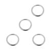 CHATROOM 5 X Welded Ring 304 Stainless Steel O Round Rings for Canoes Diving Saddles Marine Shade Sail Boat Applications (Color : Silver, Size : 3 x 15mm) view 2
