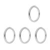 CHATROOM 5 X Welded Ring 304 Stainless Steel O Round Rings for Canoes Diving Saddles Marine Shade Sail Boat Applications (Color : Silver, Size : 3 x 15mm) view 3