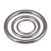 CHATROOM Heavy Duty Welded Round Rings Smooth Solid O Ring 304 Stainless Steel for Rigging Marine Boat Hammock Yoga Hanging Ring 1pcs (Color : Silver, Size : M4x20) view 3