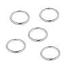 CHATROOM 5pcs 15-35mm Smooth Welded Polished 304 Stainless Steel Round O Ring Marine Boat Hardware Hammock Yoga Hanging Ring (Color : Silver, Size : 3 x 30 mm) view 2