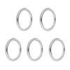 CHATROOM 5pcs 15-35mm Smooth Welded Polished 304 Stainless Steel Round O Ring Marine Boat Hardware Hammock Yoga Hanging Ring (Color : Silver, Size : 3 x 30 mm) view 3