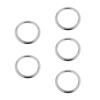 CHATROOM 5pcs 15-35mm Smooth Welded Polished 304 Stainless Steel Round O Ring Marine Boat Hardware Hammock Yoga Hanging Ring (Color : Silver, Size : 3 x 30 mm) view 4