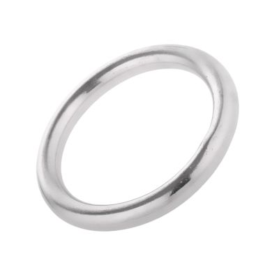 CHATROOM 1pcs Smooth Welded Ring Polished 304 Stainless Steel 40-100mm Dia. O Round Rings for Canoes Marine Shade Sail Boat (Color : Silver, Size : 10mm 60mm)