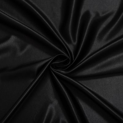 Fynite Black Satin Fabric by The Yard, 44" Wide Soft & Shiny Charmeuse Satin Cloth Fabric for Sewing Bridal Dress, Fashion Crafts, Costumes, Wedding Decorations Draping (10 Yard)