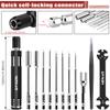 EPINON RC Car Repair Work Stand Repair Tool Set 360 Degree Rotation and 520 Pcs RC Screws Kit and RC Screwdrivers and Screws Pallet for 1/8 1/10 1/12 1/16 1/18 RC Car Crawler Truck Buggy (Black) view 3