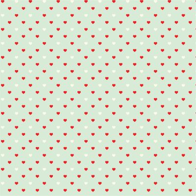 HTV4U Puff Valentine's Day Heat Transfer Vinyl (Hearts on Mint, 12" x 12" Sheet) - Cute 3D Patterned Print, Heat Press Iron on Poofy Vinyl for Shirts, Garments, Tote Bags