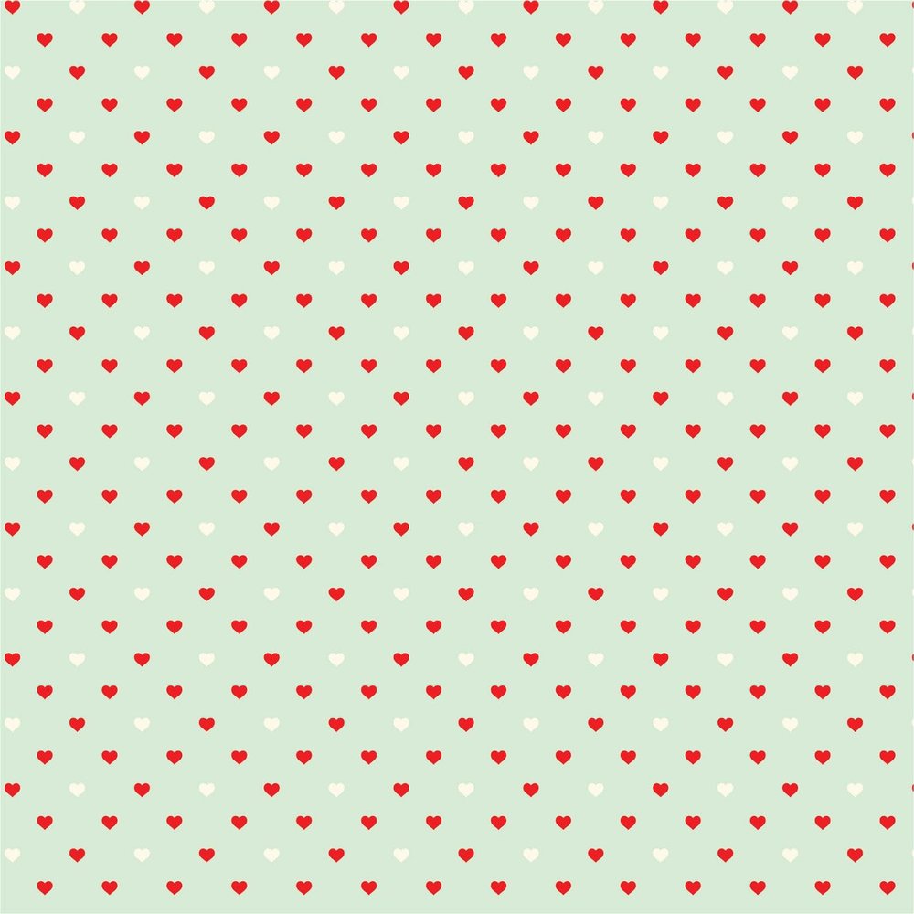 HTV4U Puff Valentine's Day Heat Transfer Vinyl (Hearts on Mint, 12" x 12" Sheet) - Cute 3D Patterned Print, Heat Press Iron on Poofy Vinyl for Shirts, Garments, Tote Bags