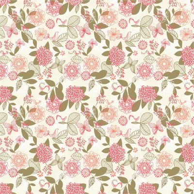 HTV4U Puff Valentine's Day Heat Transfer Vinyl (Fancy Flower, 12" x 5 Yards) - 3D Flower Design Printed Pattern, Heat Press Transfer Print for DIY Craft, Shirt Embellishment