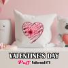 HTV4U Puff Valentine's Day Heat Transfer Vinyl (Fancy Flower, 12" x 5 Yards) - 3D Flower Design Printed Pattern, Heat Press Transfer Print for DIY Craft, Shirt Embellishment view 2