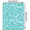 OLYCRAFT 2Pcs 8.6x11 Inch Dragonfly Self-Adhesive Silk Screen Printing Stencil Leaf Flower Silk Screen Stencil Spring Reusable Mesh Stencils Transfer for DIY T-Shirt Fabric Painting view 2