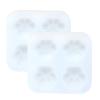 yueton 2PCS Mini Cat Claw Dropping Mold Cat Claw Silicone Mold 4 Grids Resin Mold Cat Claw Pendant Mold for Mirror Jewelry DIY Adhesive Jewelry Keychain Pendant view 1