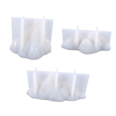 3pcs Mountain Silicone Resin Molds for DIY Crafts Epoxy Casting Decorative Ornaments Easy Demold with Smooth Interior for Coasters and Unique
