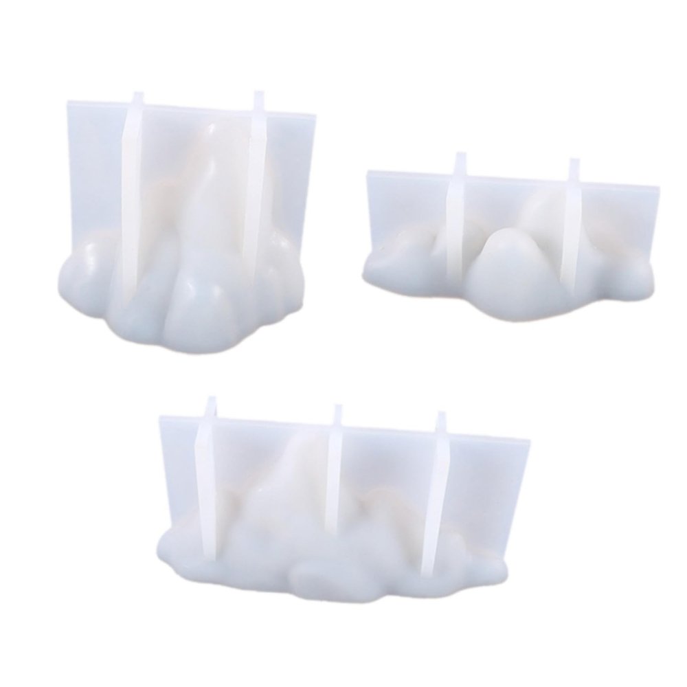 3pcs Mountain Silicone Resin Molds for DIY Crafts Epoxy Casting Decorative Ornaments Easy Demold with Smooth Interior for Coasters and Unique