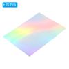 PATIKIL 9.5"x7" Holographic Cardstock, 20 Pack Metallic Iridescent Mirror Paper Foil Board Reflective Sheets for Scrapbook Poster DIY Craft, Style 1 view 3