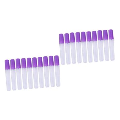 STOBOK 20pcs Needle Tube Holder Plastic Organizer for Sewing Needles Jewelry Beads Medicine Airtight Storage Portable for Craft Lovers