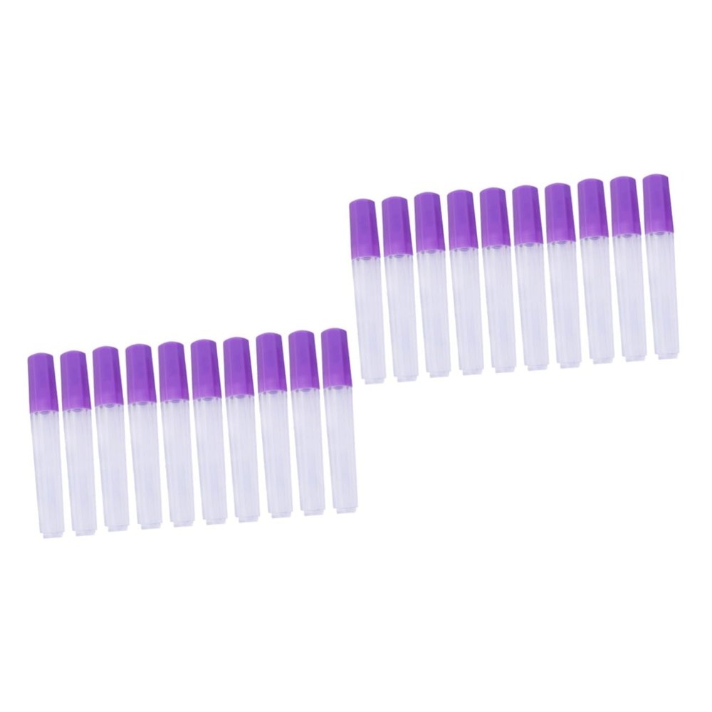 STOBOK 20pcs Needle Tube Holder Plastic Organizer for Sewing Needles Jewelry Beads Medicine Airtight Storage Portable for Craft Lovers