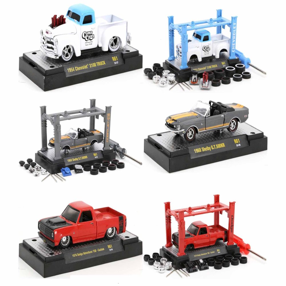 M2 Model Kit 3 Piece Car Set Release 61 Limited Edition to 9600 Pieces Worldwide 1/64 Diecast Model Cars 37000-61
