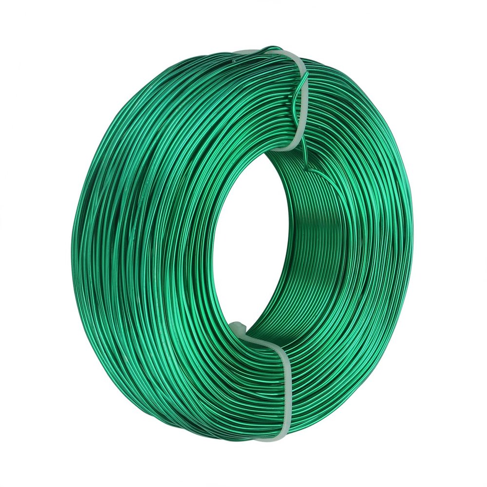 homeemoh Aluminum Sculpting Wire - 9.8 Feet 10 Guage Bendable Flexible Metal Armature Wire for Modelling, Jewelry Craft Making, DIY Sculpture, Bonsai Trees (Green)