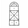 2 Pack Hopscotch Stencil 108" x 40" Parking Lot Asphalt Marking Stencil .060 Thick 2 Piece Template for Residential Sidewalks Concrete Playgrounds and Community Centers by Marketing Holders view 1