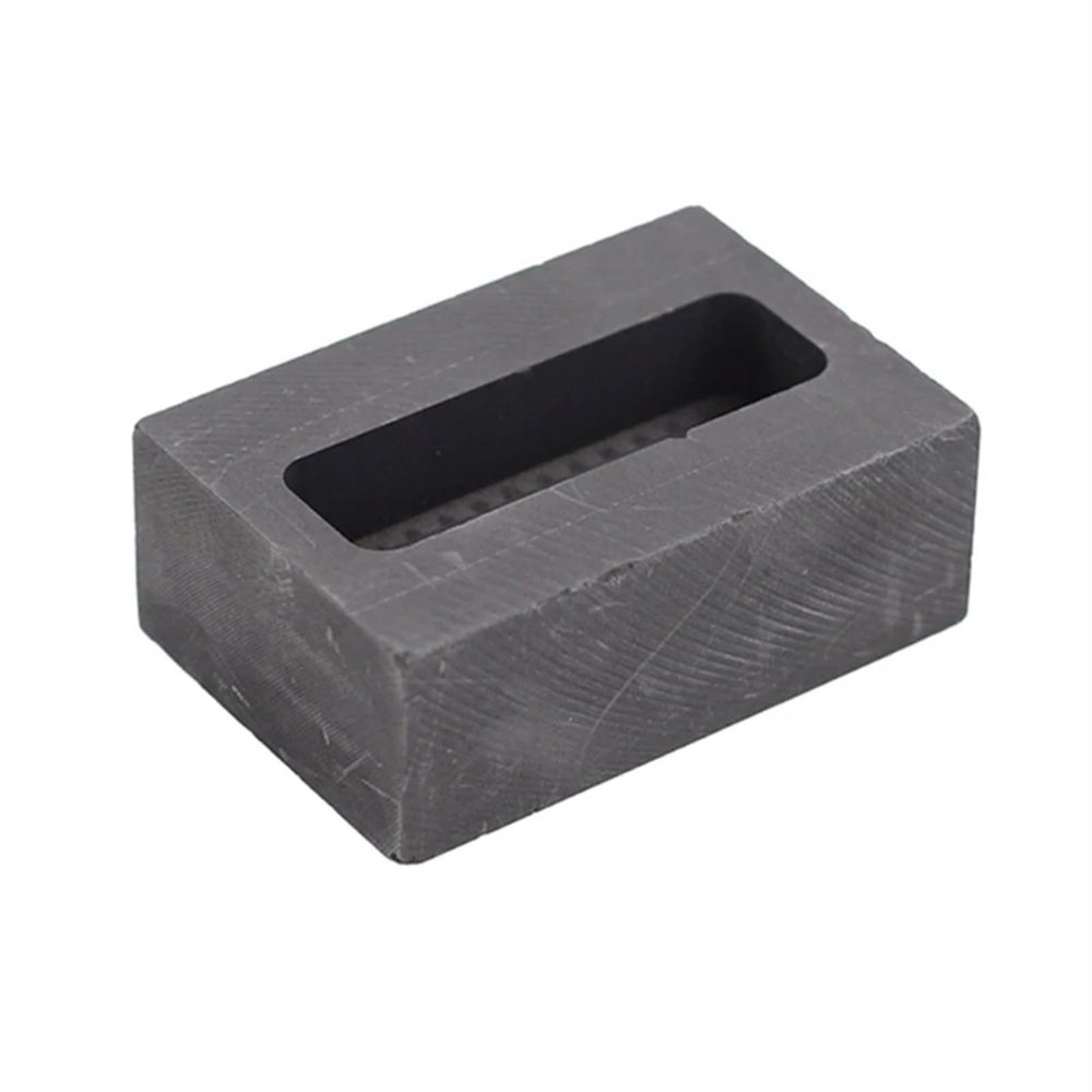 Graphite Ingot Mold Crucible Mould for Gold Silver Copper Brass Aluminum Metal Melting Casting Refining Ingot Molds(Dark Grey)