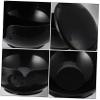 Anneome Yarn Storage Bowl Black Plastic Crochet Container with Lid for Knitting Accessory for Craft Room Yarn view 2