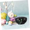Anneome Yarn Storage Bowl Black Plastic Crochet Container with Lid for Knitting Accessory for Craft Room Yarn view 3