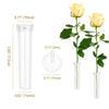 Vials for Flower Arrangements 2.8 Inch Floral Water Tubes Plastic Floral Vials with Caps (Clear, 30 Pack) view 2