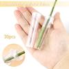 Vials for Flower Arrangements 2.8 Inch Floral Water Tubes Plastic Floral Vials with Caps (Clear, 30 Pack) view 3