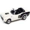 1971 Plymouth Barracuda Convertible SNO White w/Black Hemi Side Billboards Class of 1971 Limited Edition 7418 Pieces Worldwide Muscle Cars USA 1/64 Diecast Model Johnny Lightning JLMC026-JLSP153A view 1