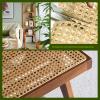 Cane Rattan Webbing Roll,19.7"Width x 23Ft for Caning Projects,Natural Rattan Material Roll Net Woven Open Mesh Cane, Suitable for Caning Material DIY Supplies view 2
