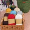 100g/roll Thick Coarse Linen Thread Hollow Cotton Yarn Round Strand Cotton Linen Thread Crochet Yarn Lace Hat DIY Handwoven Yarn (Color : 05) view 3