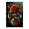 Gabbana Rose Dream Catcher 5D Diamond Painting Kits, Dream Catcher Diamond Art for Adults, Diamond Dots Gem Art Room Decor Aesthetic 20x30 Inch, WZ-5-ZS-DreamCatcher-D9TOKO-51ONWJ view 1
