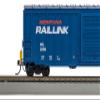 Bachmann Trains - 50' Outside Braced Box Car with Flashing End of Train Device - Montana Rail Link #20090 - HO Scale view 3